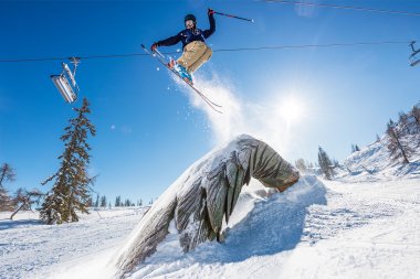 Freeride Skifahrer | © Flachau Tourismus